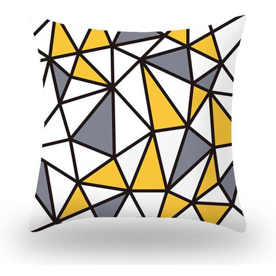 TD® Housse de coussin motif géométrique moderne tendance coton idéale - Maison aménagement style contemporain lavable machine