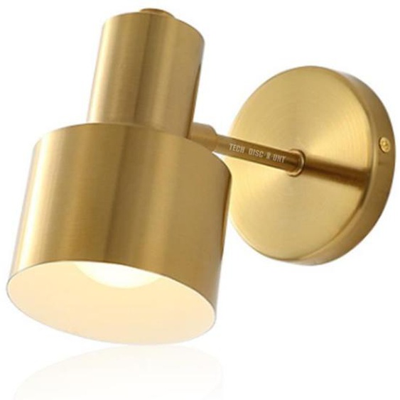 TD® LED Applique Murale RéGlable Direction Miroir Salle de Bains LumièRe DoréE Escalier LumièRe Chambre Fer Lampe de Mur