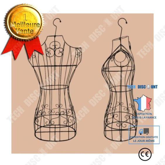 TD® Modèle femme modèle féminin en fer forgé belle jupe accessoires factices style européen crochet de vêtements cintre de fenêtre