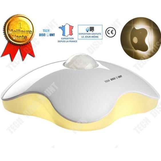 TD® Veilleuse de nuit bébé enfant adulte portable détecteur mouvement licorne usb led prise électrique musicale lumineuse voiture