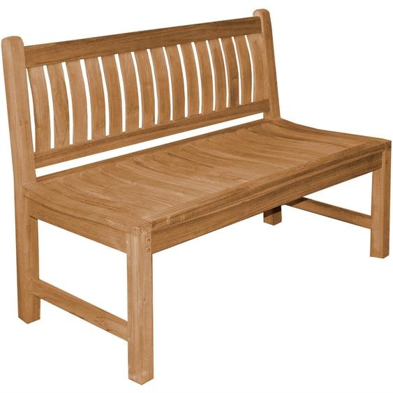 Banc de jardin Teako Design Arezzo en teck massif résistant aux intempéries 120 x 63 cm