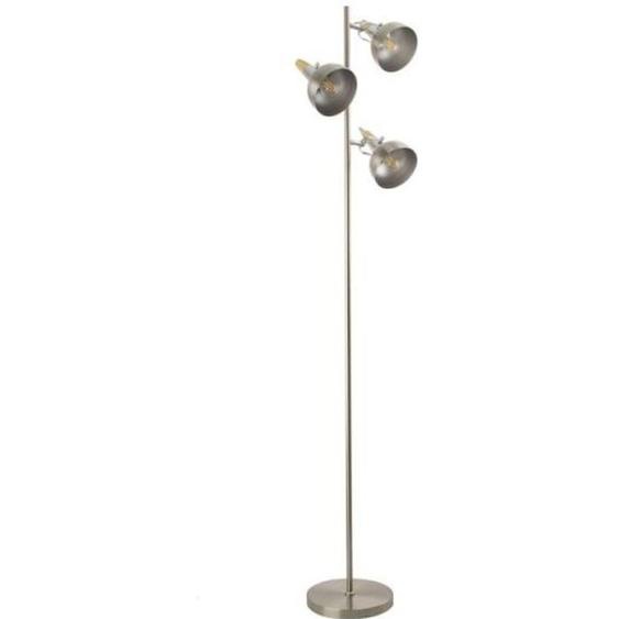 Lampadaire - TECHBREY - Emer 3 Spots - Aluminium - LED - Classique - Bois - Argent