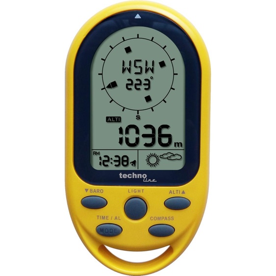 Technoline 3152 EA 3050 Boussole Altimètre Affichage de la pression atmosphérique Heure Affichage de (32,79)