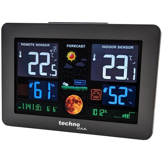 Technoline WS 6469 Station météo, Couleur:Noir