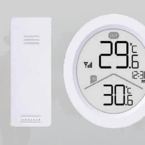 technoline WS9168 Station de température | horloge à quartz | suspension murale | support magnétique | pose sur table | blanc