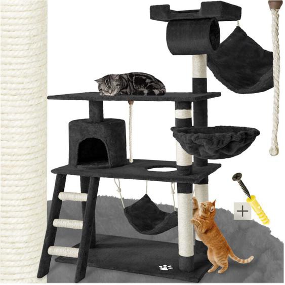Tectake - Arbre à chat 141 cm avec griffoir et plateforme descalade