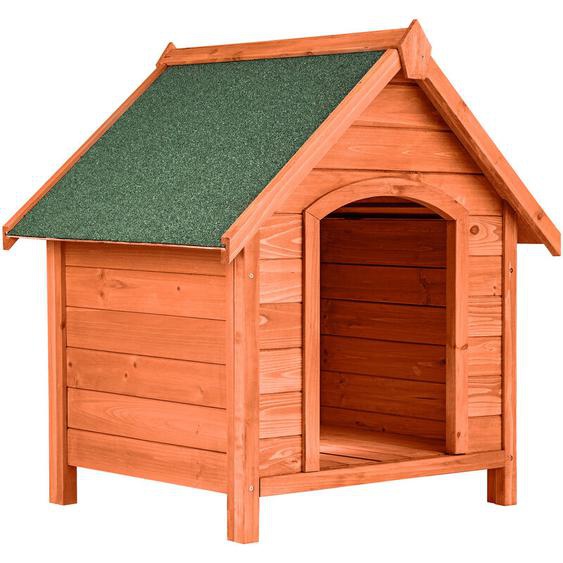 Tectake - Niche pour chien en bois lasuré sur Pieds 72 x 65 x 83 cm