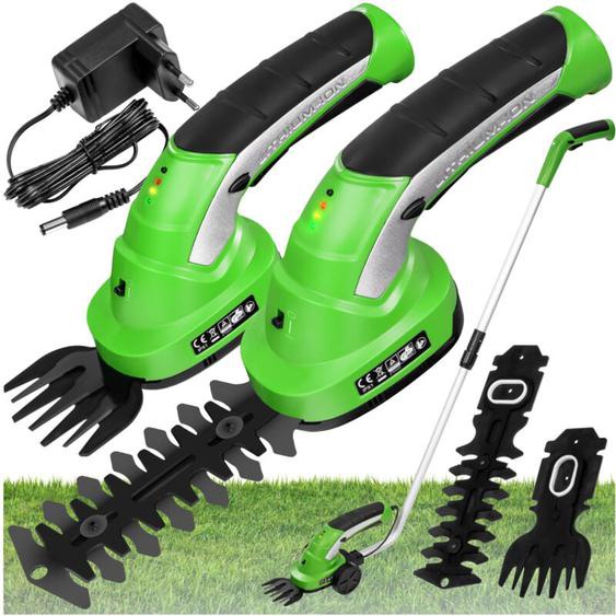 Taille haie électrique 2-en-1 7,2 v avec 2 accessoires