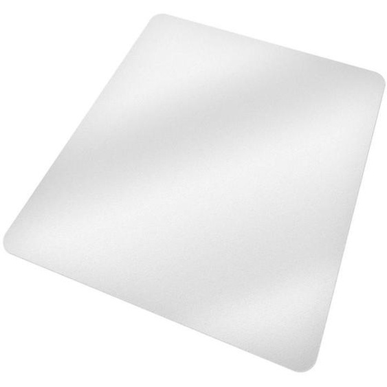 TECTAKE Tapis de Bureau Rectangulaire 150 cm x 120 cm en Plastique - Blanc Semi-Transparent
