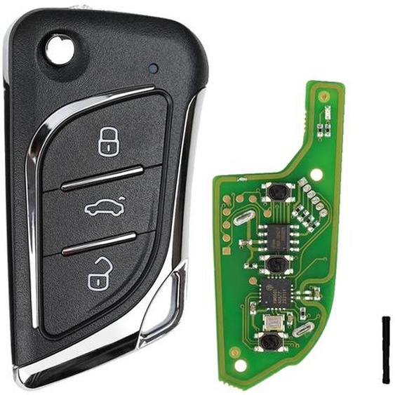 Télécommande sans fil, version anglaise, compatible avec Xhorse, BLANC, 3