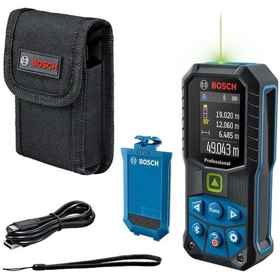 Télémètre laser GLM 50-27 CG vert avec 1 batterie BA 3.7V 1.0Ah  - BOSCH - 0601072U01