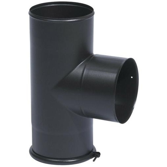 Té equerre TEN 346404 avec tampon noir mat D125mm