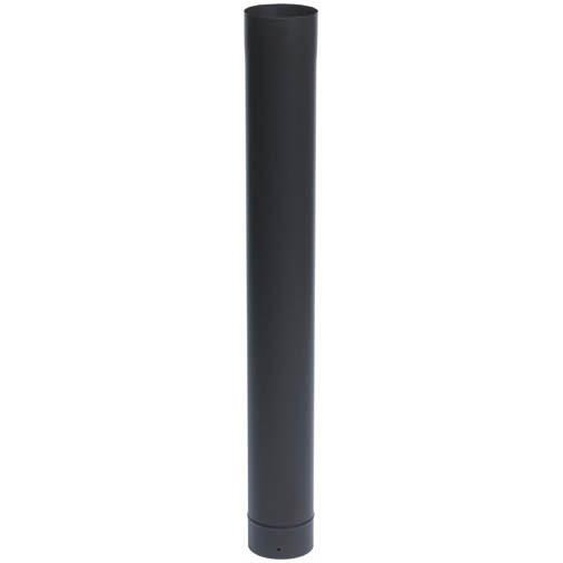 TEN - Tuyau émail noir mat Ø125 x 1m