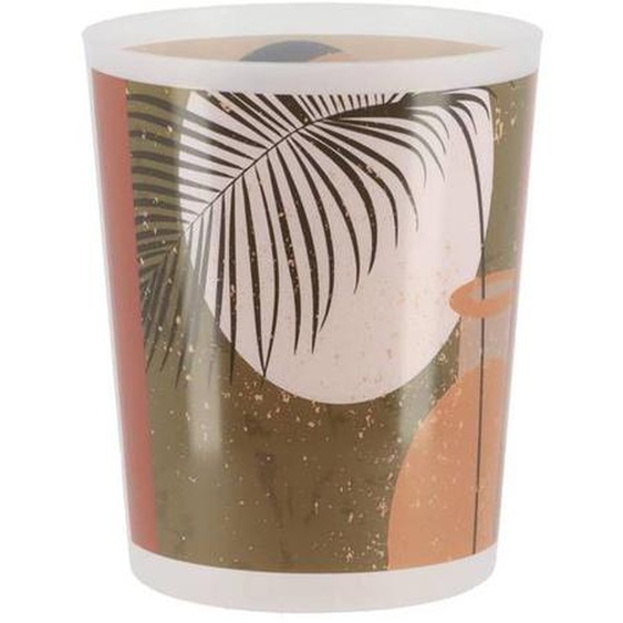 TENDANCE - Poubelle de salle de bain 5L déco Medina Multicolore