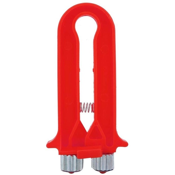 Tendeur de fil pour ruches, manuel, en PP et en fer, dimensions : 13 x 6,4 cm