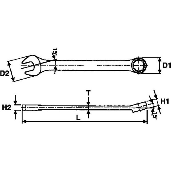 Tengtools 72671704 Clé À Molette 22Mm 600522