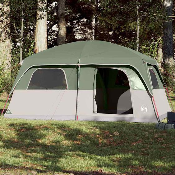 Tente de cabine familiale 8 personnes vert imperméable