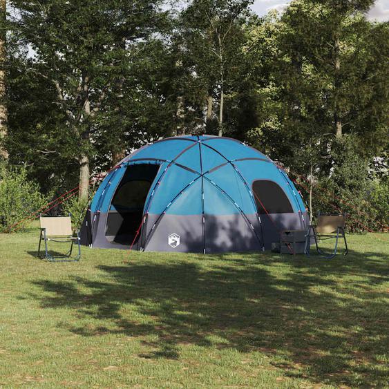 Tente de camping avec toit Bleu 475 x 475 x 235 cm Polyester