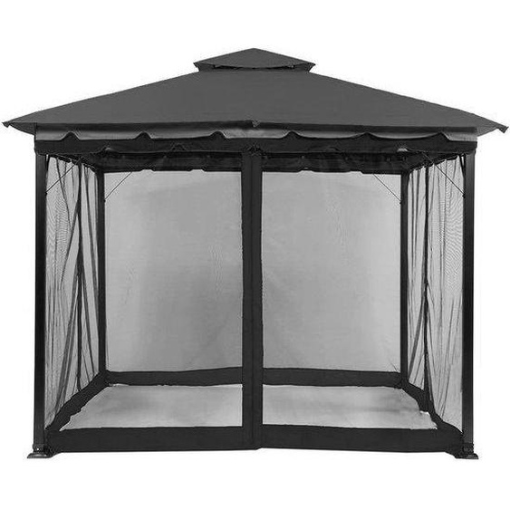 Tente de jardin imperméable avec filet dombrage et parois latérales, 3 x 3 mètres