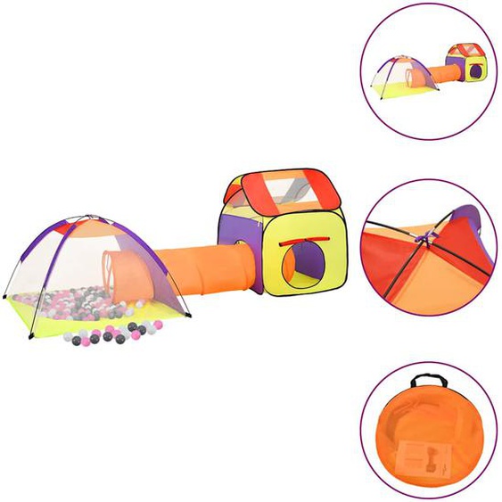 Tente de jeu pour enfants avec 250 balles Multicolore