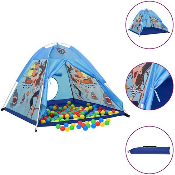 Tente de jeu pour enfants Bleu 120x120x90 cm