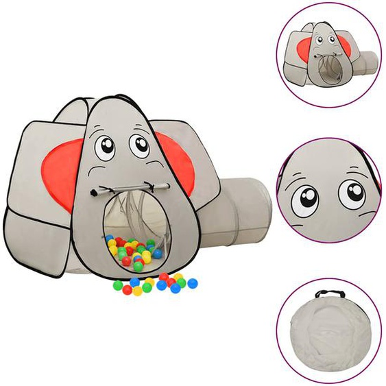 Tente de jeu pour enfants Éléphant Gris 174x86x101 cm