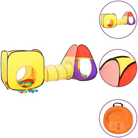 Tente de jeu pour enfants Multicolore 255x80x100 cm