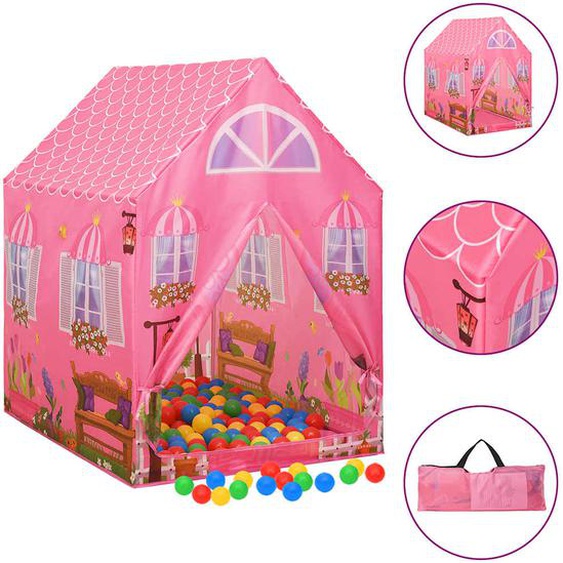 Tente de jeu pour enfants Rose 69x94x104 cm