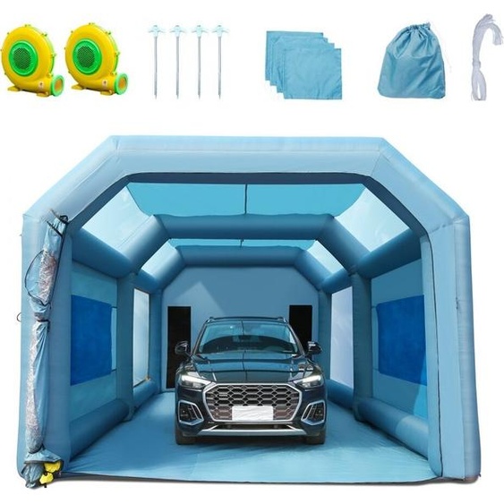 Tente de peinture gonflable pour peinture en spray - Cabine de peinture portable pour les projets de bricolage - Tente de peinture - Protection contre la pulvérisation - Gonflable