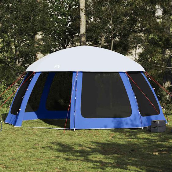 Tente de piscine moustiquaire amovible parois maille bleu azur