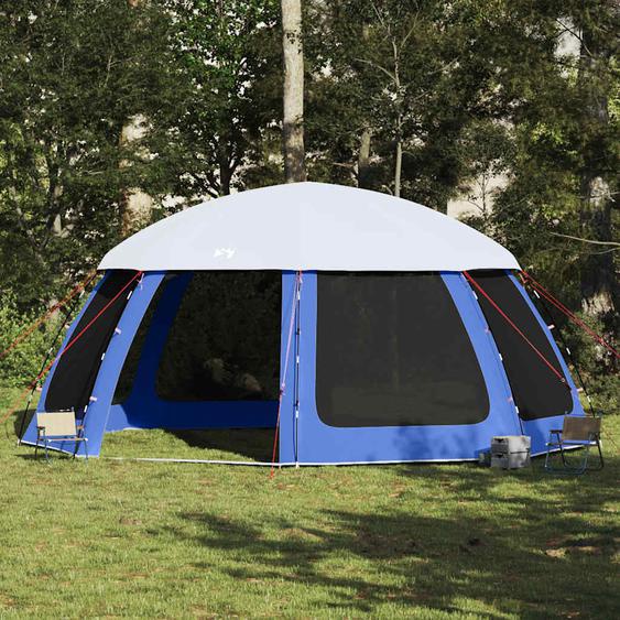 Tente de piscine moustiquaire amovible parois maille bleu azur