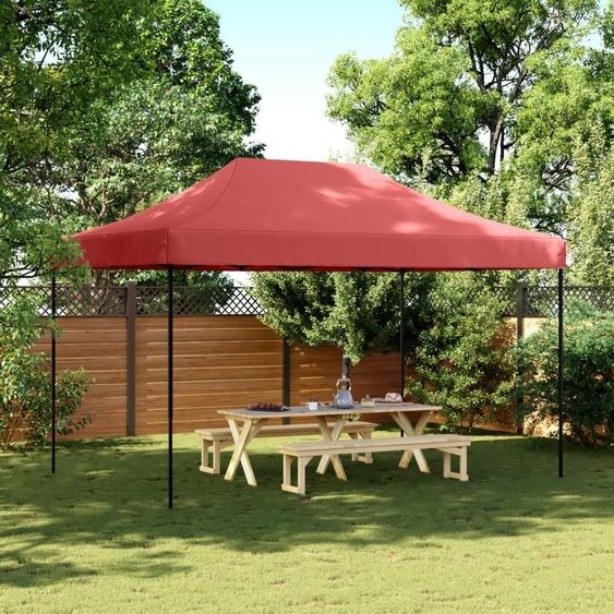 Tente de réception design Pliable Pop-Up Bourgogne rouge 440x292x315 cm - Pavillons & Tentes de réception 2025 Neu2316469 1parcel