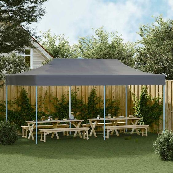Tente de réception pliable 3 x 6 m Anthracite