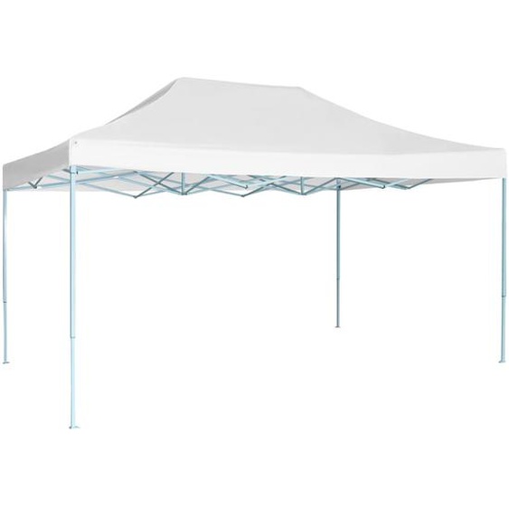 Tente de réception pliable 3x4,5 m Blanc
