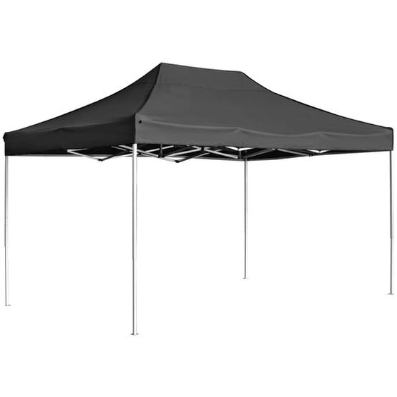 Tente de réception pliable Aluminium 4,5x3 m Anthracite