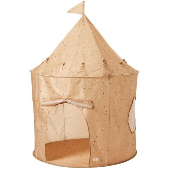 Tente En Tissu Recyclé Rose, Blanc, Noir