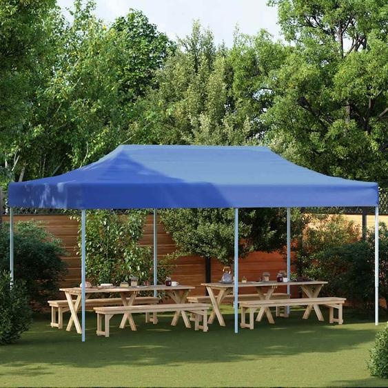 Tente pliable 3 x 6 m Bleu