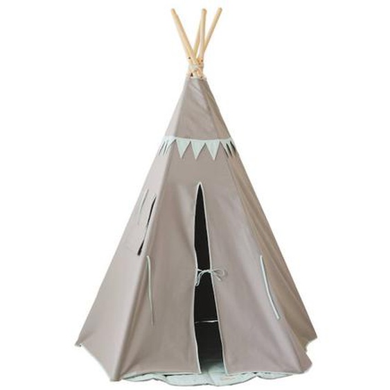 Tente Tipi Avec Guirlande Menthe En Coton Vert