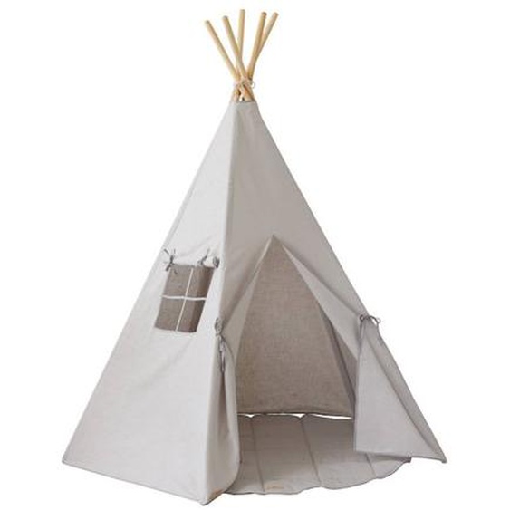 Tente Tipi Avec Tapis Pigeon En Lin Gris