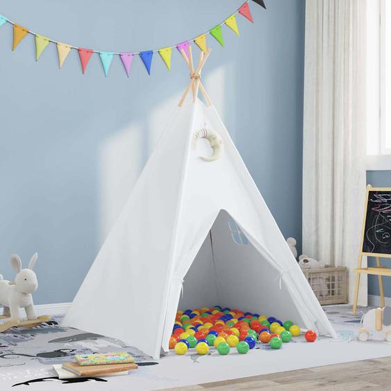 Tente tipi Blanc 120 x 120 x 150 cm Tissu, Plastique