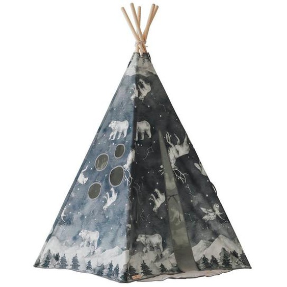 Tente Tipi Ciel Étoilé En Coton Bleu