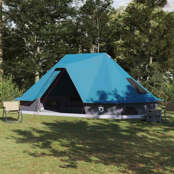 Tente Tipi familiale Tipi avec toit Bleu 680 x 430 x 270 cm