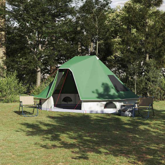 Tente Tipi familiale avec toit Vert 466 x 310 x 240 cm