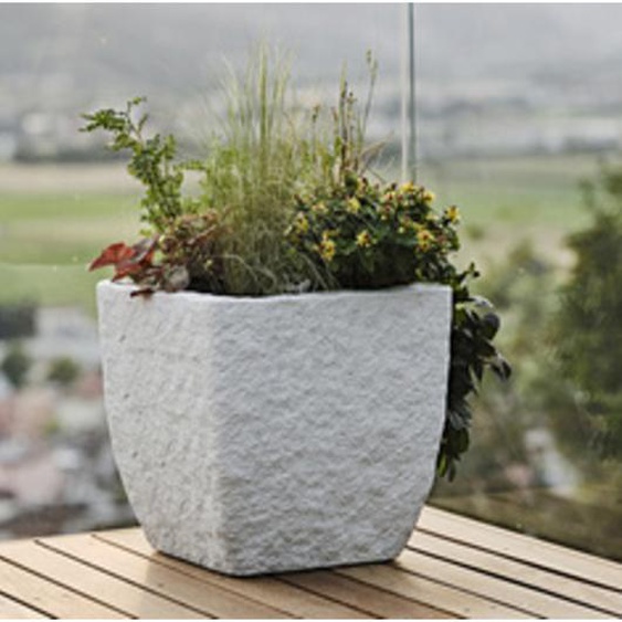 TERA Cube à plantes Lithos 40, stone white