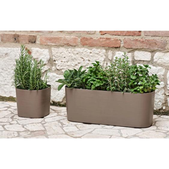 TERA Pot de fleurs Capri, largeur: 240 mm, black