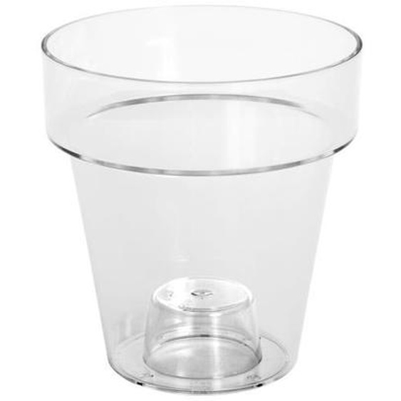 Teraplast Vase pour orchidées Port transparent de jardin Mobilier dextérieur