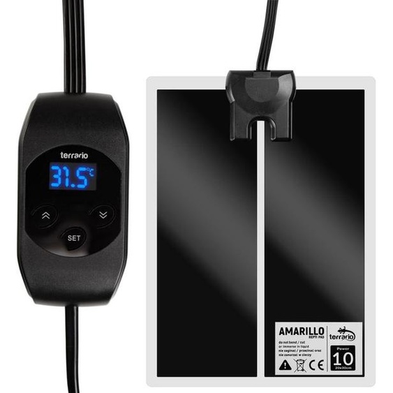 Terrario Jaune 10W - tapis chauffant avec thermostat LCD Terrario