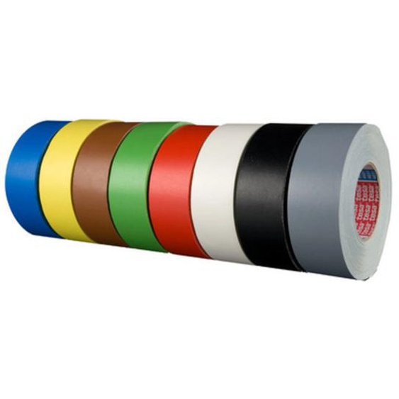 TESA Ruban toilé 4651 Premium, 50 mm x 50 m, jaune