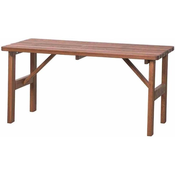 Tessin Table, 150x72 cm, marron Structure en pin lasuré foncé, plateau en pin lasuré foncé