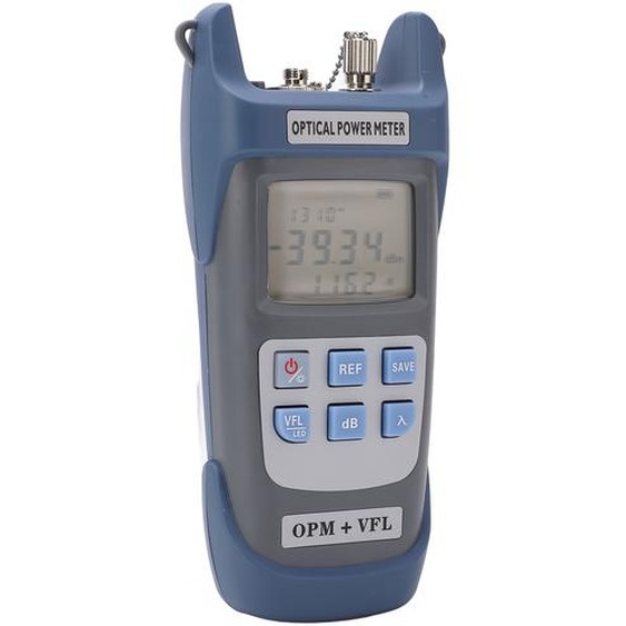 Testeur de puissance optique à fibre optique haute efficacité 10MW 10km de distance de sortie avec lumière LED